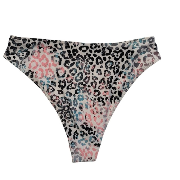 NWOT Shein | Pink & Black Animal Print High Waist Bikini Set Size Large - Picture 6 of 9